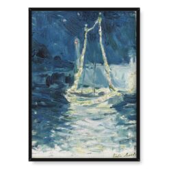 Berthe Morisot Oświetlona łódź 50×70