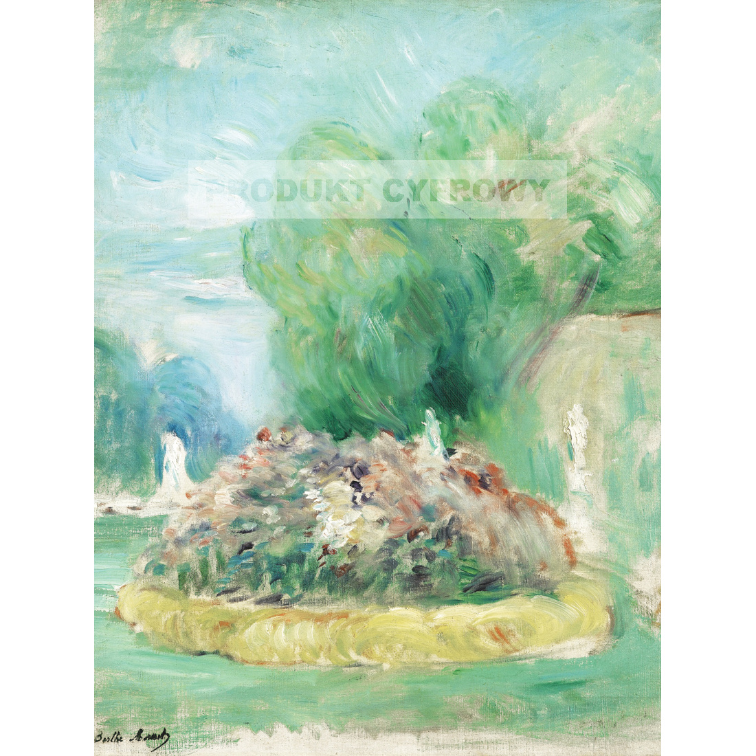 Berthe Morisot Park w Fontainebleau — produkt cyfrowy do pobrania