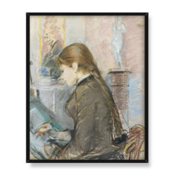 Berthe Morisot Paule Gobillard rysująca 40×50