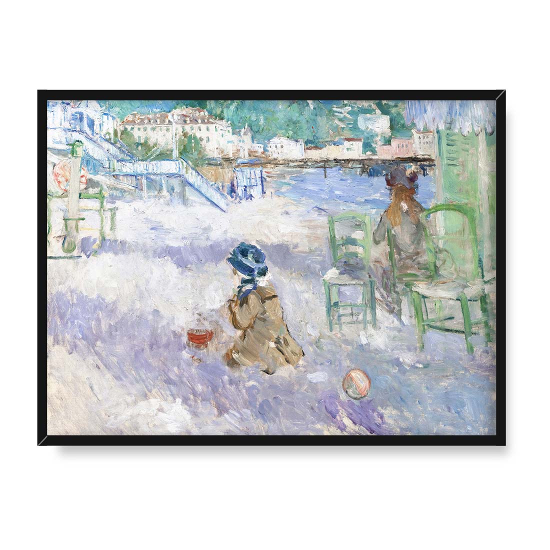 Berthe Morisot Plaża w Nicei 40x30 w RAMIE