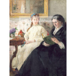 Berthe Morisot Portret pani Morisot i jej córki pani Pontillon — produkt cyfrowy do pobrania