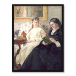 Berthe Morisot Portret pani Morisot i jej córki pani Pontillon 30×40