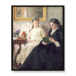 Berthe Morisot Portret pani Morisot i jej córki pani Pontillon 40×50