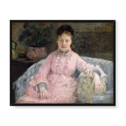 Berthe Morisot Różowa suknia 50×40