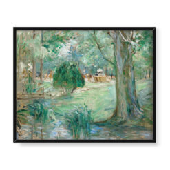 Berthe Morisot Rzeka w Lasku Bulońskim 50×40