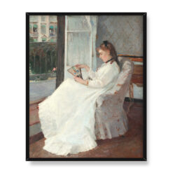 Berthe Morisot Siostra artystki w oknie 40×50