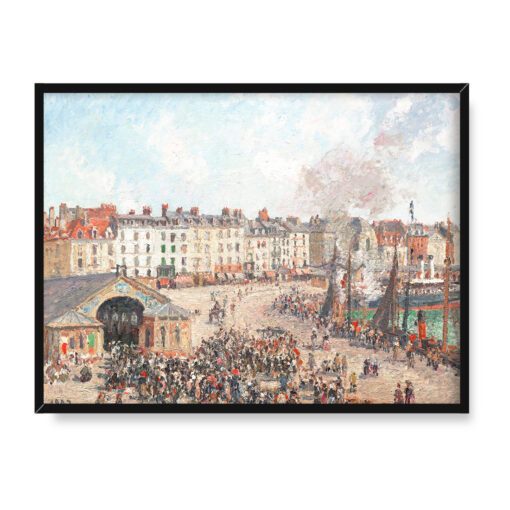 Camille Pissarro Fishmarket 40x30 w RAMIE
