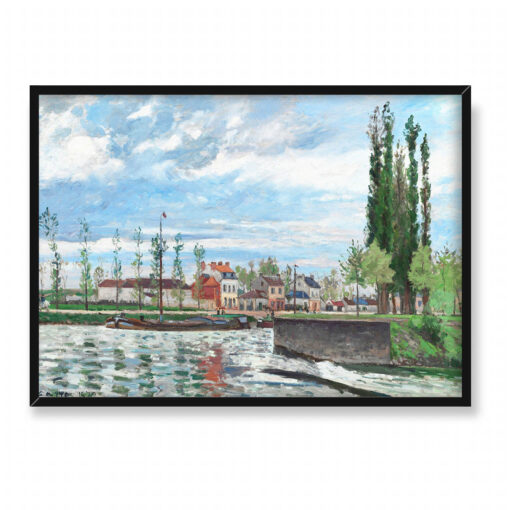 Camille Pissarro Śluza w Pontoise 70x50