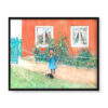 Carl Larsson Brita kot i kanapka 50×40 w RAMIE