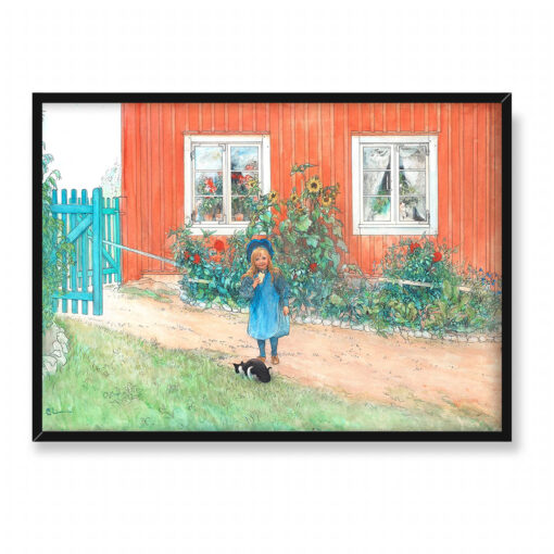 Carl Larsson Brita kot i kanapka 70x50