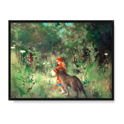 Carl Larsson Czerwony Kapturek 40×30