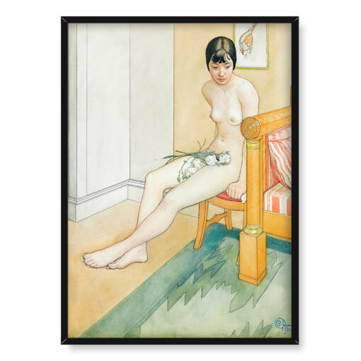 Carl Larsson Japońska naga modelka 50x70