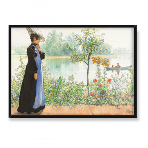 Carl Larsson Karin przy brzegu 70x50