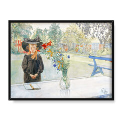 Carl Larsson Kersti w kolorze czarnym 40×30