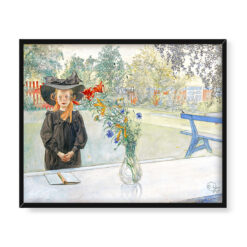 Carl Larsson Kersti w kolorze czarnym 50×40