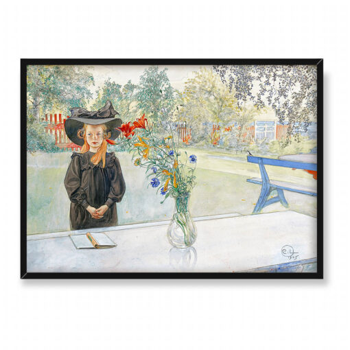 Carl Larsson Kersti w kolorze czarnym 70x50