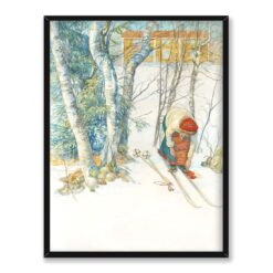 Carl Larsson Narciarz 30×40