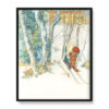 Carl Larsson Narciarz 40×50 w RAMIE