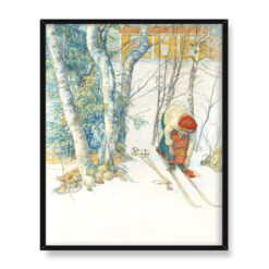 Carl Larsson Narciarz 40×50