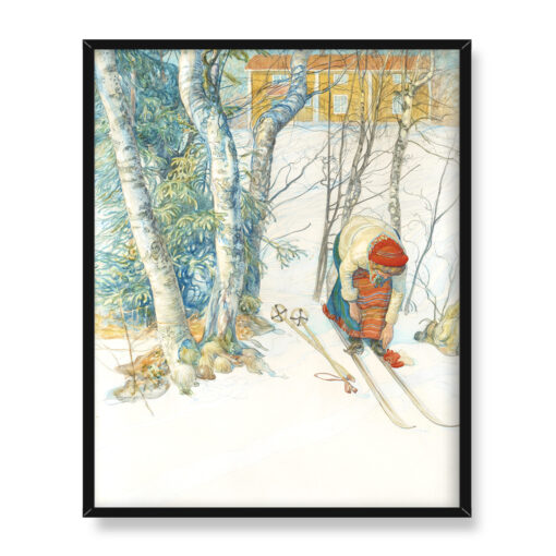 Carl Larsson Narciarz 40x50