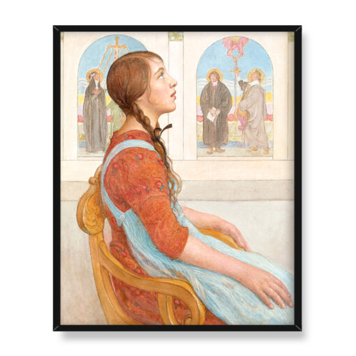 Carl Larsson Objawienie 40x50 w RAMIE