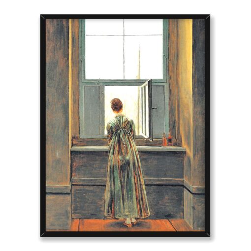Caspar David Friedrich Kobieta w oknie 30x40 w RAMIE