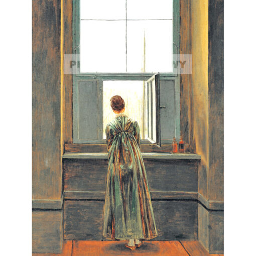 Caspar David Friedrich Kobieta w oknie — produkt cyfrowy do pobrania