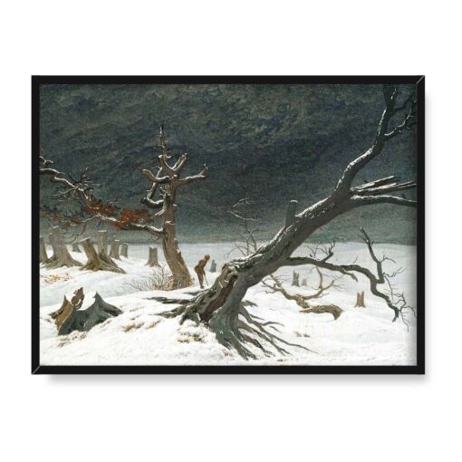 Caspar David Friedrich Krajobraz zimowy 40x30