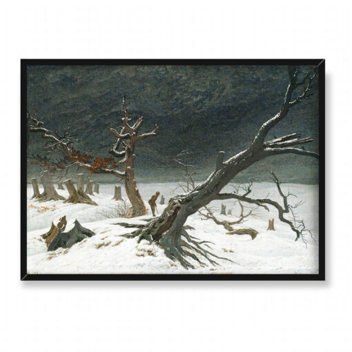 Caspar David Friedrich Mnich nad morzem 70x50