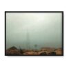 Caspar David Friedrich Morska plaża we mgle 40×30 w RAMIE