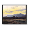 Caspar David Friedrich Ruiny klasztoru Eldena i Karkonosze 50×40 w RAMIE