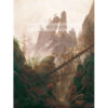 Caspar David Friedrich Skalisty krajobraz w Górach Piaskowcowych — produkt cyfrowy do pobrania