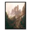 Caspar David Friedrich Skalisty krajobraz w Górach Piaskowcowych 30×40 w RAMIE