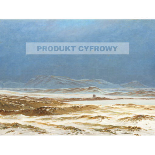 Caspar David Friedrich Skandynawski krajobraz — produkt cyfrowy do pobrania