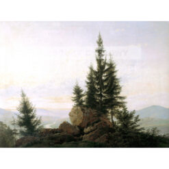 Caspar David Friedrich Widok na dolinę Łaby — produkt cyfrowy do pobrania