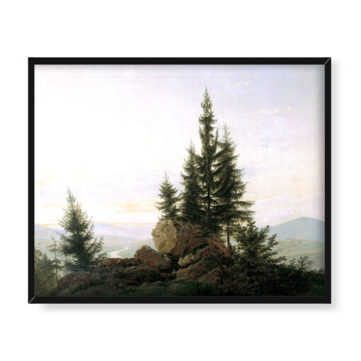 Caspar David Friedrich Widok na dolinę Łaby 50x40