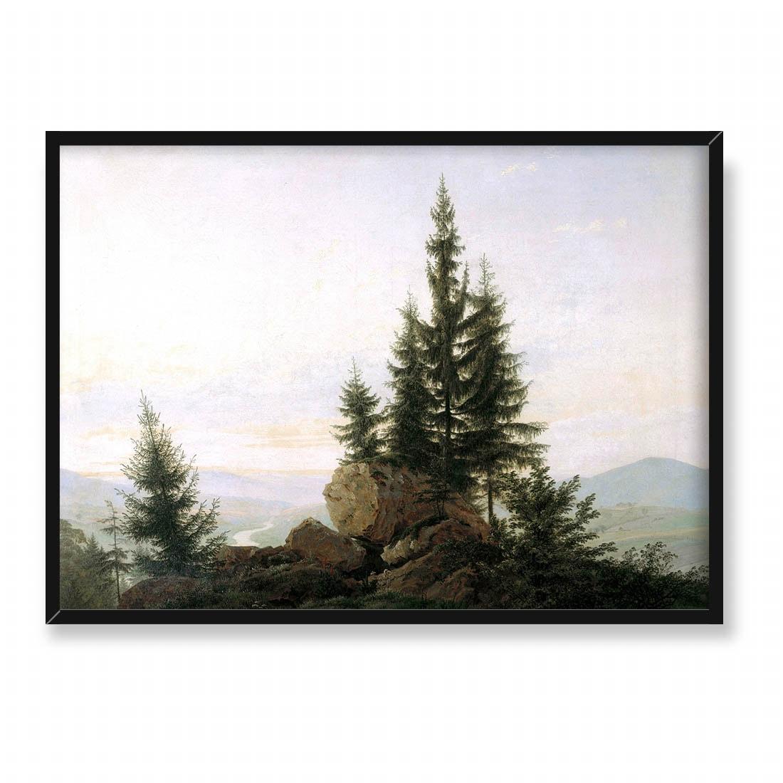Caspar David Friedrich Widok na dolinę Łaby 70x50