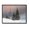 Caspar David Friedrich Zimowy krajobraz 40×30 w RAMIE