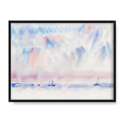 Charles Demuth Bermudy – niebo i morze z łodziami 40×30