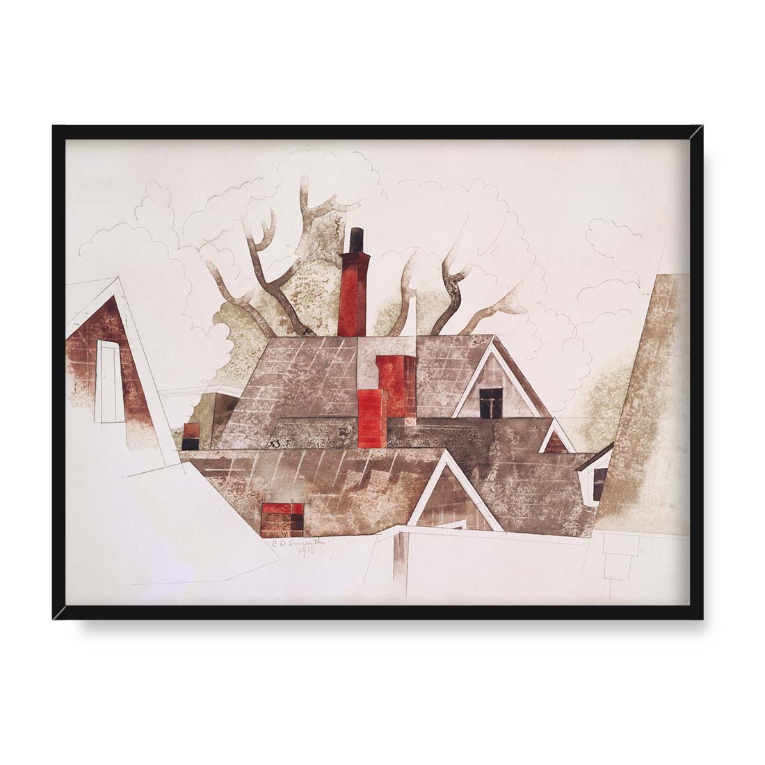 Charles Demuth Czerwone kominy 40x30