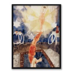 Charles Demuth Dwaj akrobaci w czerwonych rajtuzach 30×40 w RAMIE