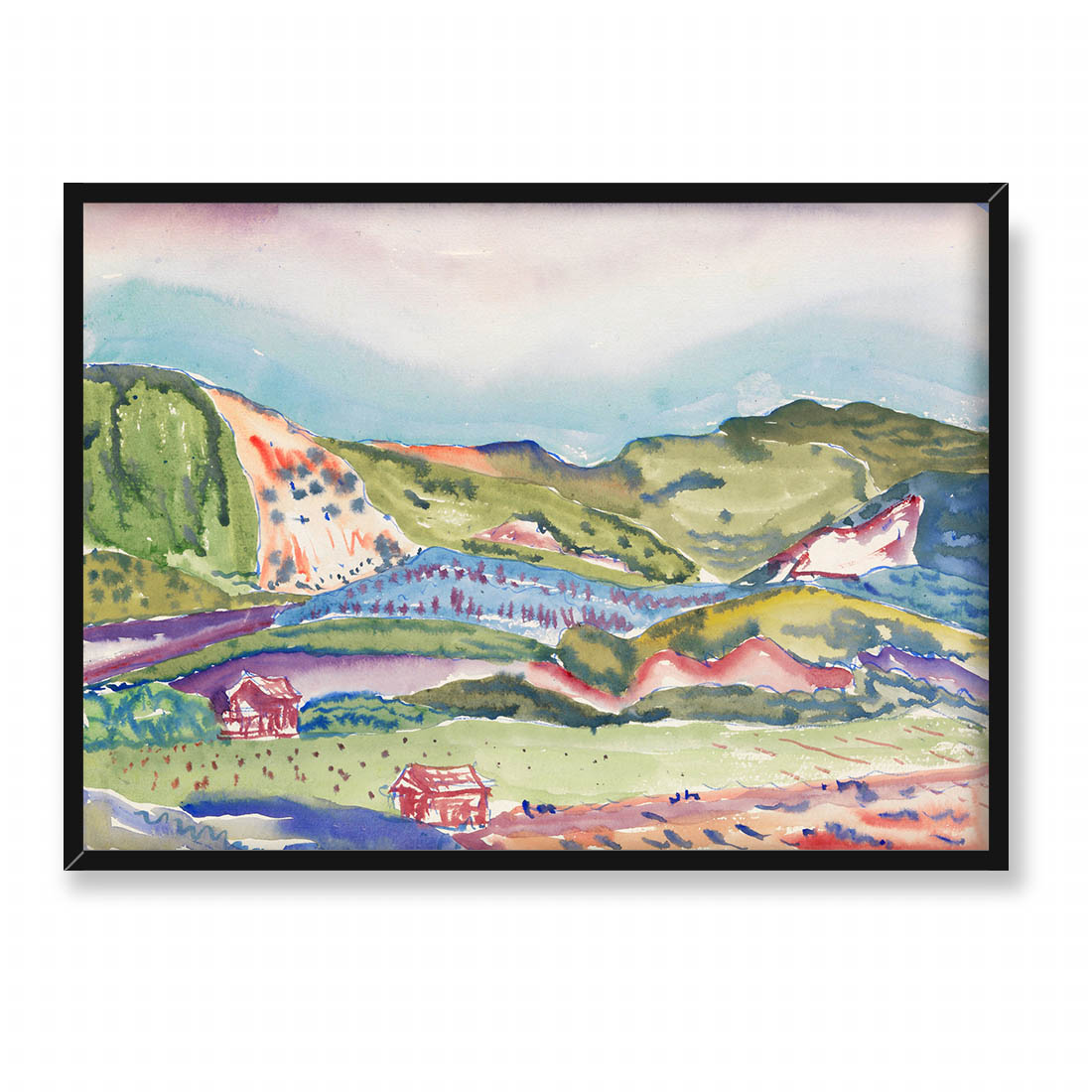 Charles Demuth Góra z czerwonym domem 70x50