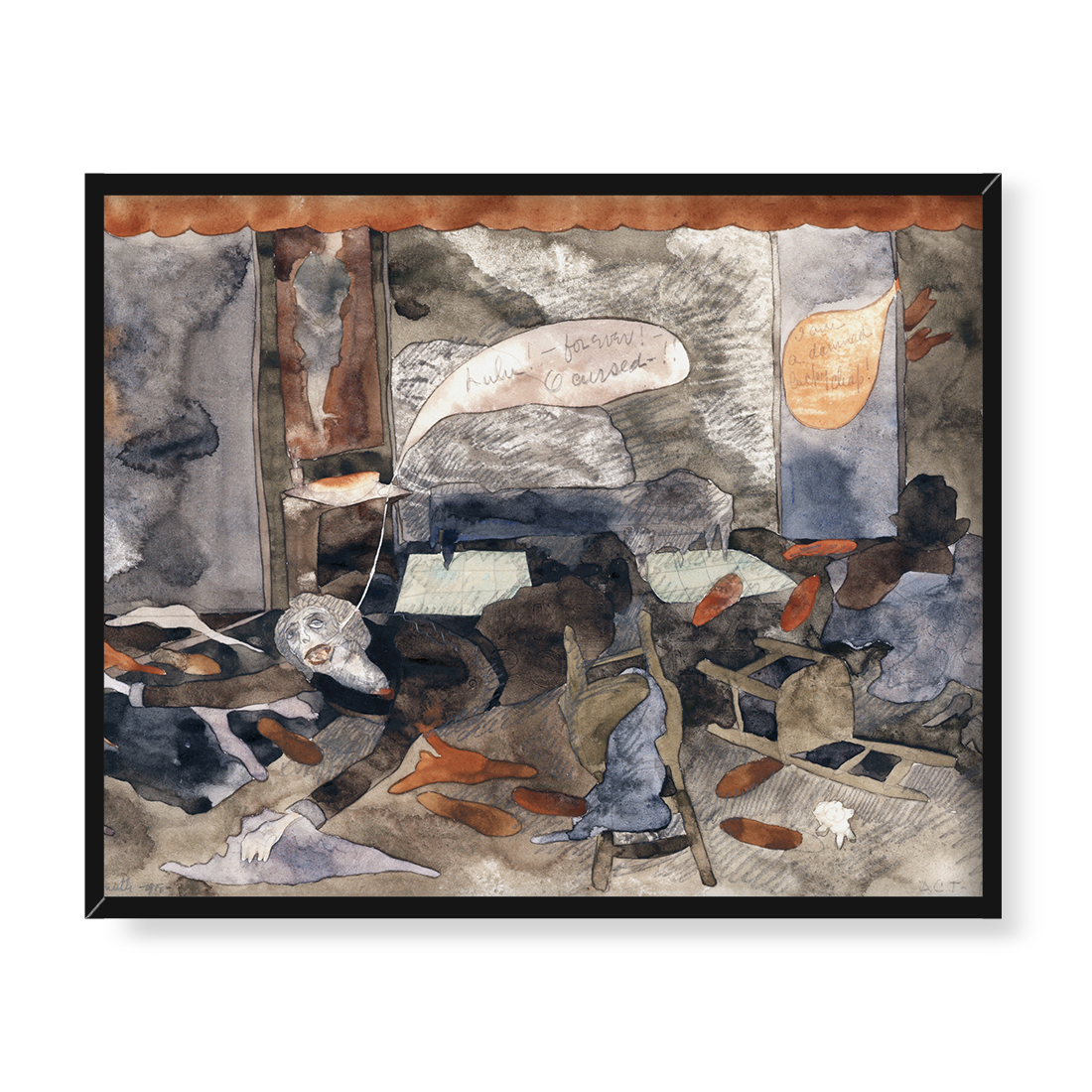 Charles Demuth Śmierć hrabiny Geschwitz 50x40 w RAMIE