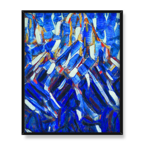 Christian Rohlfs Abstrakcja Błękitna góra 40x50