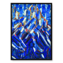 Christian Rohlfs Abstrakcja Błękitna góra 50×70