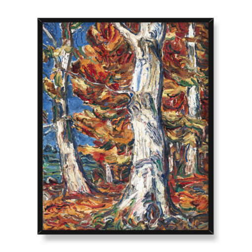 Christian Rohlfs Białe brzozy jesienią 40x50