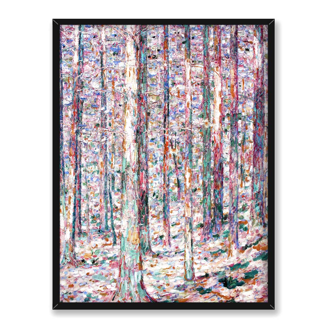 Christian Rohlfs Pnie sosen w świetle słońca 30x40