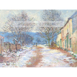 Claude Monet efekt śniegu w Limetz — produkt cyfrowy do pobrania
