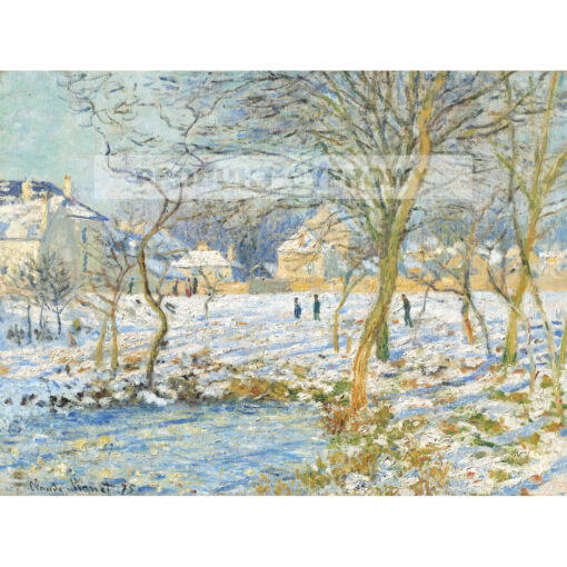 Claude Monet Effet de neige Śnieg — produkt cyfrowy do pobrania