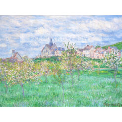 Claude Monet Giverny wiosną o poranku Francja — produkt cyfrowy do pobrania